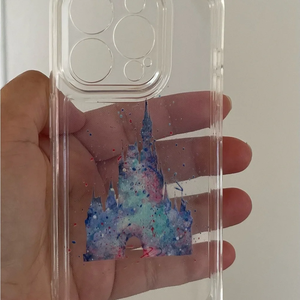 Brand New Disney Castle Transparent Phone Case: IPhone 15 Pro Max